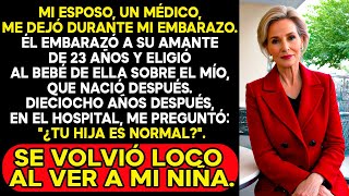 MI MARIDO ME ABANDONÓ POR EL HIJO DE SU AMANTE JOVEN, PERO PERDIÓ LA CABEZA AL VER A MI HIJA.