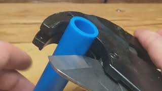 Cutting Pex With Husky Pipe Cutter