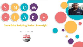 Snowflake Scripting Series: Snowsight | Rajiv Gupta Learn Everyday