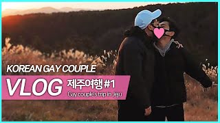 Gay couples' honeymoon in Jeju island with another gay couple, double date VLOG