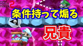 条件もって煽る害悪マリオｗ【マリオメーカー2】