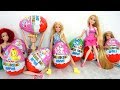 Big Kinder Surprise EASTER EGGS! Barbie Surprise Eggs Kejutan Telur!  Surpresa Ovos da páscoa!