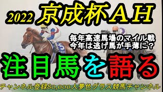 【注目馬を語る】2022京成杯オータムハンデ！秋を告げる高速マイル重賞！今年は逃げ馬が手薄かも？