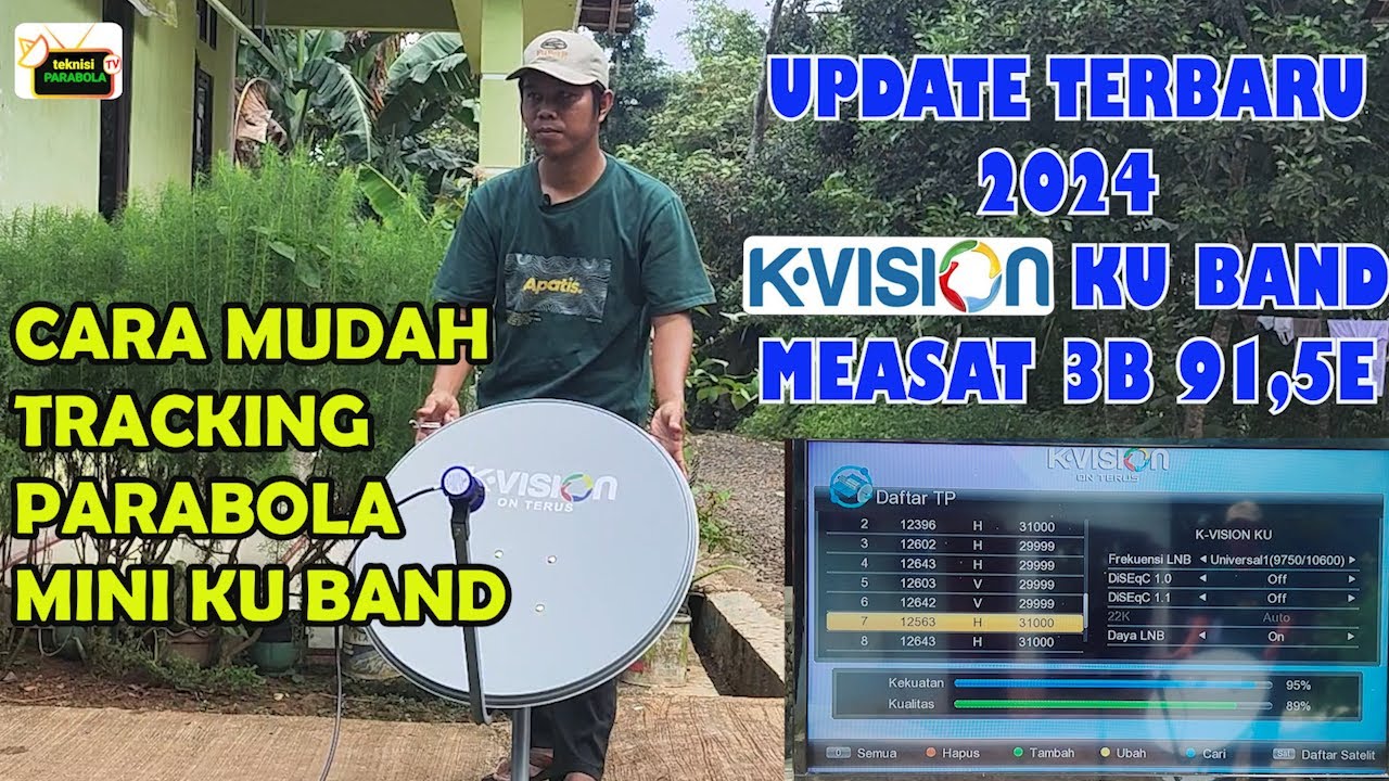 CARA PASANG K-VISION KU BAND PARABOLA MINI Satelit Measat 3b - YouTube