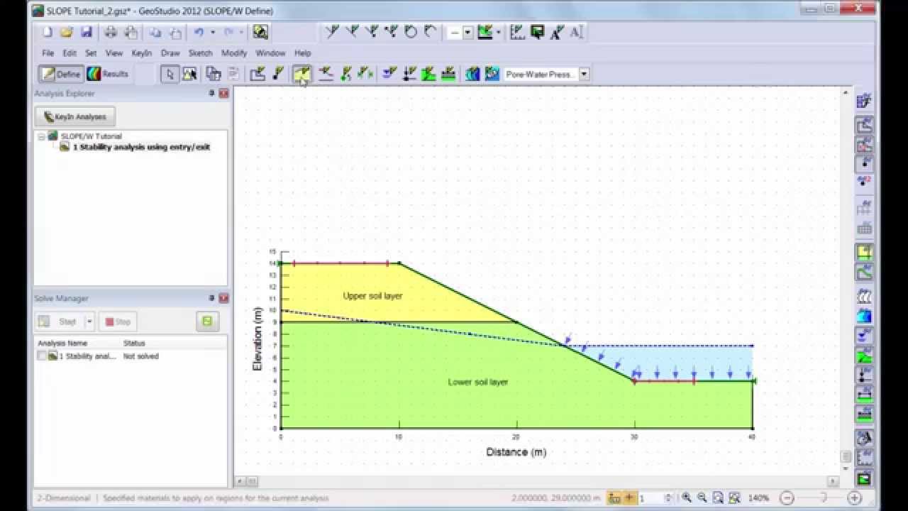 Geostudio 2012 Slope W Tutorial Youtube