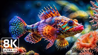 Ocean Dreamscape 8K - Tranquil Fish and Vibrant Reefs with Calming Music