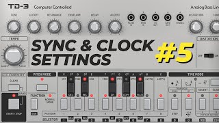 Sync and Clock Settings | Behringer TD-3 Tutorial