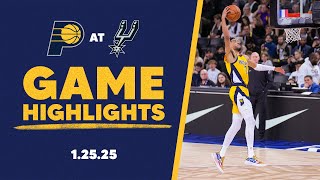 Indiana Pacers Highlights at San Antonio Spurs | January 25, 2025