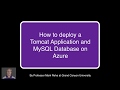 HOWTO - Deploy a Tomcat Java Application on Azure v1
