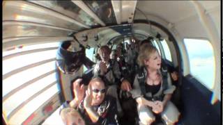 Asian Man Skydiving