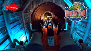 Rocky Top Mountain Coaster Night Ride POV Pigeon Forge, Tennessee Near Dollywood