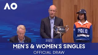 LIVE: Australian Open 2022 Draw