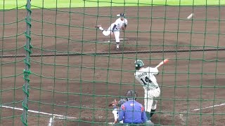 菅田大介 外野手 (JR東日本) 2ランホームラン OP戦 慶應大学戦 20/9/19