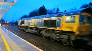 GBRf Intermodal Freight Move 66739 4S57 Lancaster 20/01/2024