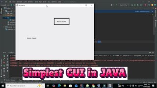 How to make a simple gui in java | GUI in intelliJ idea