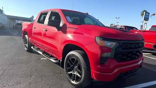 New 2023 CHEVROLET SILVERADO 1500 Crew Cab Custom Red