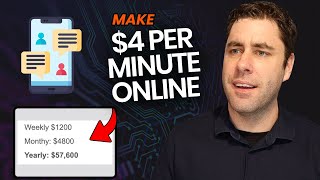 Make $4 Per Minute Chatting With People Online! (Make Money Online Secret Websites)