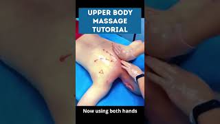 Upper Body Massage Tutorial, BUT in 54 Seconds! 🔥 #massagetutorial #massage