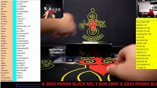 CAJUNBREAKER 2024 PANINI BLACK NFL 3 BOX (EBAY)A 12-11-2024