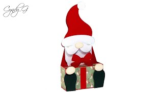 Christmas Gnome Box Card SVG Assembly Tutorial