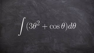 Learn how to find the general solution to an antiderivative of cosine