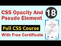 CSS Opacity And Pseudo Element