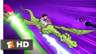 Teen Titans Go To The Movies 2018 - Fighting A Giant Robot Scene 1010  Movieclips
