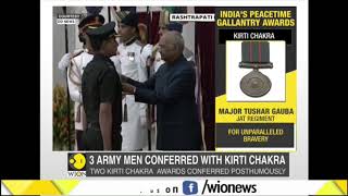 President Ram Nath Kovind presents Gallantry Awards to Armed forces