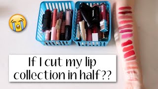 "Fantasy" Extreme Lip Declutter... If I had to get rid of 50% of my lip products?? 😭