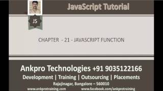 JavaScript for beginners - Chapter 21 - Function (Methods) in JavaScript