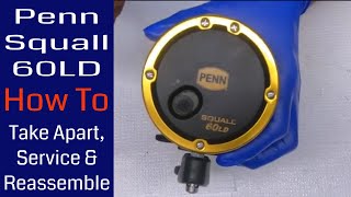 Penn Squall 60LD Fishing Reel - How to take apart, service and reassemble