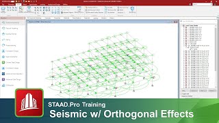 Generating Static Seismic Loads with Orthogonal Effects in STAAD.Pro