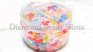 【ASMR】💎ダイヤビーズスライム💎【音フェチ】 다이아몬드 비즈 슬라임 Diamond Beads Slime💎