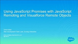 Using JavaScript Promises with JavaScript Remoting and Visualforce Remote Object