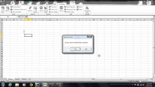 Excel 2010: How to create a msgbox (Message Box)