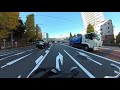 yamaha mt 09 2014 pure muffler exhaust sound. from shinonome in tokyo to akihabara.