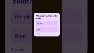 What is your favorite color? Purple or blue?