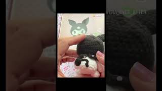 #KUROMI. Pattern from the book HELLO KITTY CROCHET by Mei Li Lee @amigurumei #amigurumi #HelloKitty