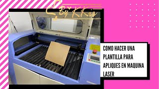 como hacer una plantilla en laser/ plantillas para hacer apliques de pedreria/ bykkis te enseña