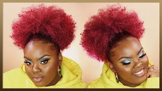 Braidless Crochet High Puff! 🔥 Quick \u0026 Easy Natural Hairstyle | Janet Collection | JOYNAVON