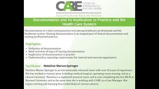 Documentation and its Implication to Practice and the Health Care System - Dec 2021