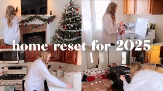 New Year Home Reset | Taking Down Christmas Decorations \u0026 Tidying