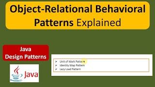 Object-Relational Behavioral Patterns Explained