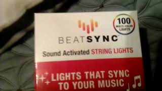 Beat sync 100 multi colored sound activated string lights