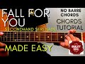 Secondhand Serenade - FALL FOR YOU Chords (Guitar Tutorial) for Acoustic Cover