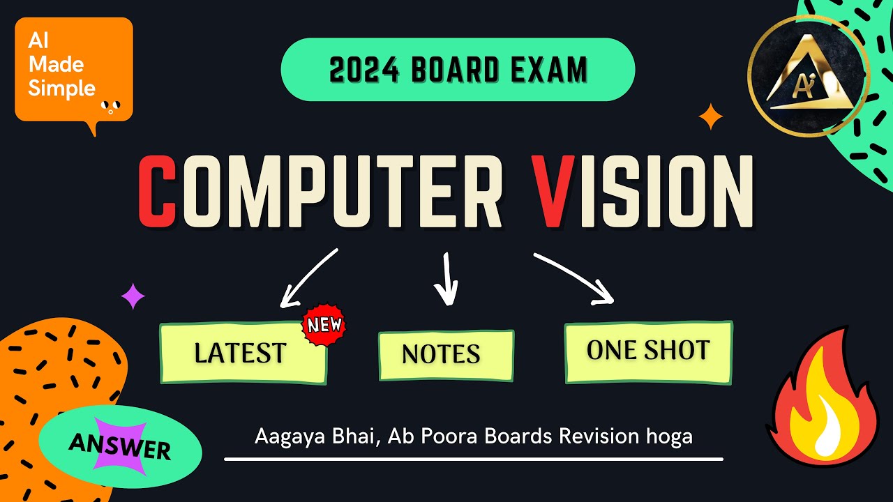 Computer Vision Class 10 AI In 30 Mins 🔥| One Shot AI 417 | CBSE Boards ...