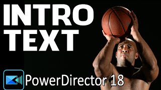 Zoom Through Text Video Intro | PowerDirector