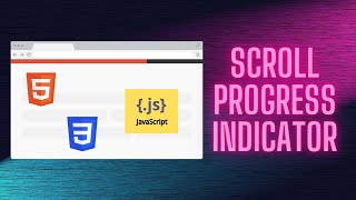 Scroll Progress Bar using HTML, CSS and JAVASCRIPT | 5 MIN CODES | TheProgrammerDude