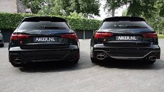 Comparaison Echappement inox AUDI RS6 C8 Origine VS AKRAPOVIC Ligne \u0026 Silencieux by SupRcars.fr