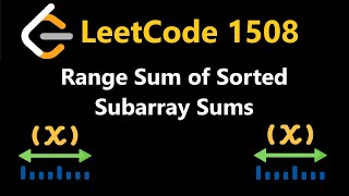 Range Sum of Sorted Subarray Sums - Leetcode 1508 - Python